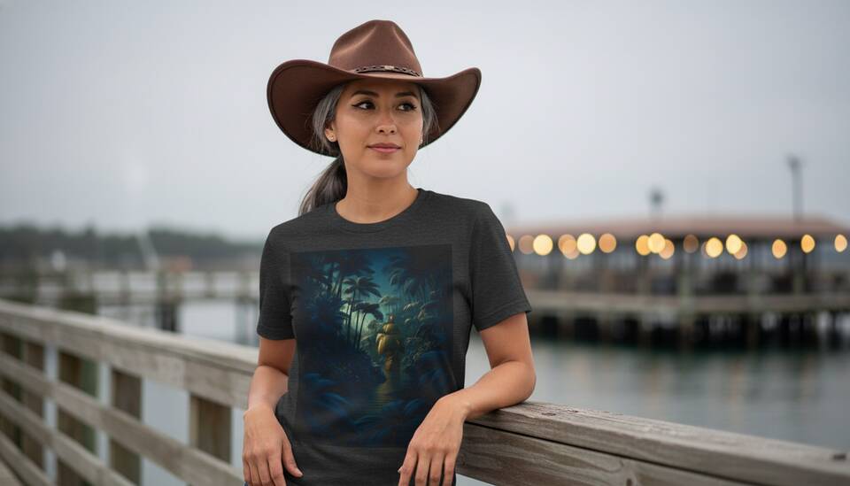 Model Wearing Shirt