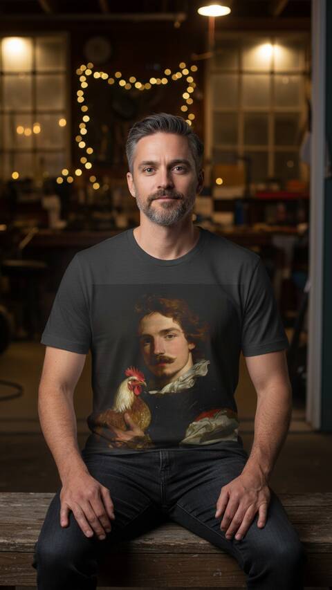 Model Wearing Shirt