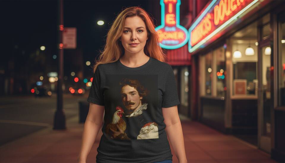 Model Wearing Shirt