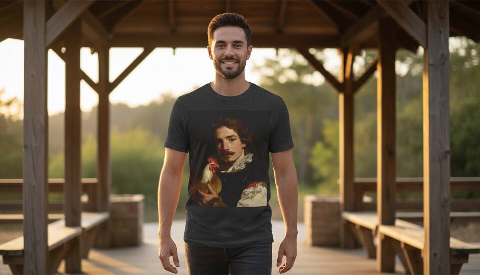 Model Wearing Shirt