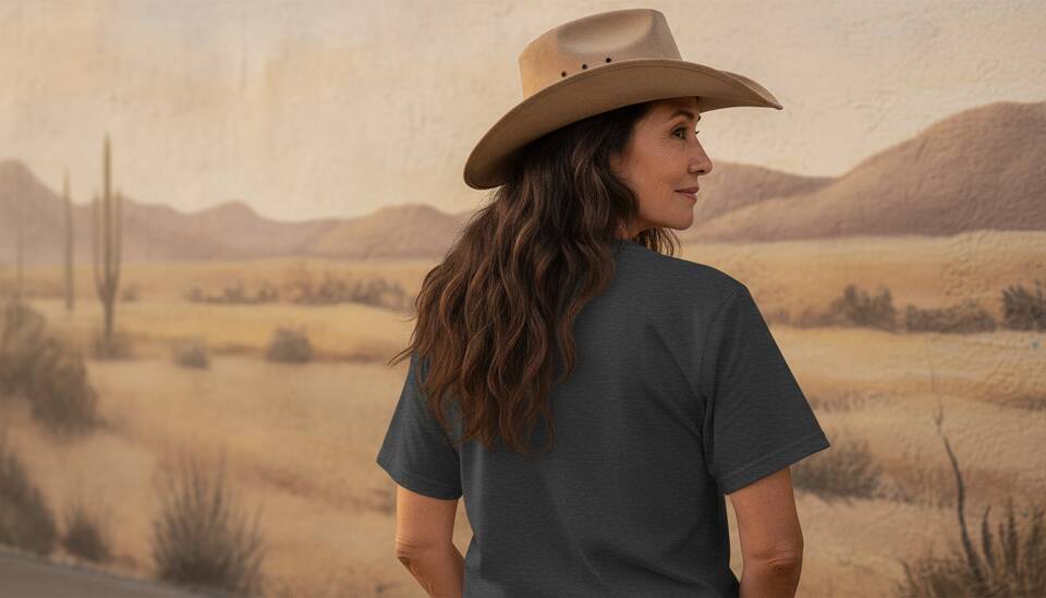 Model Wearing Shirt