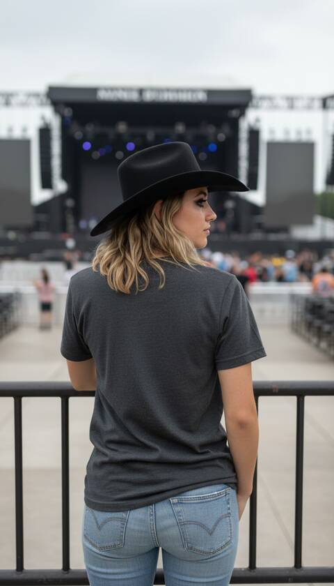 Model Wearing Shirt