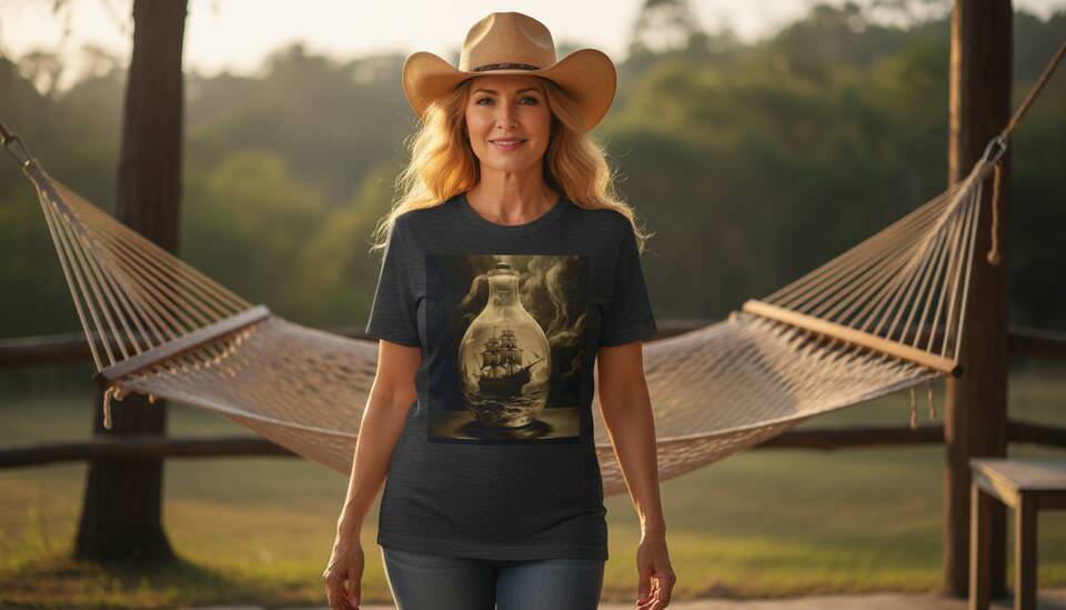Model Wearing Shirt
