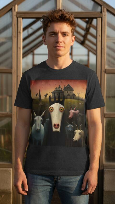 Model Wearing Shirt