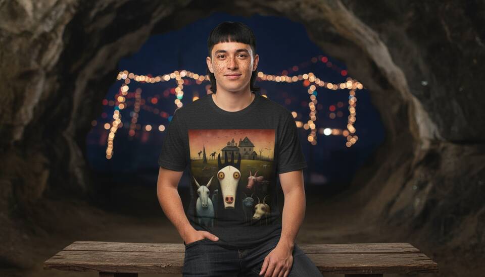 Model Wearing Shirt