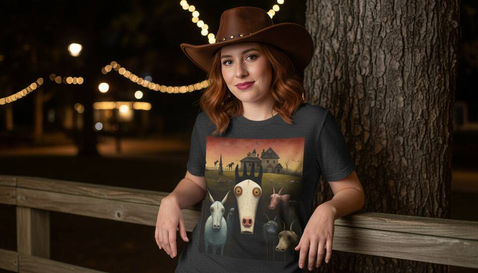 Model Wearing Shirt