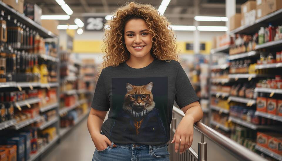 Model Wearing Shirt
