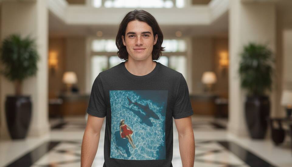 Model Wearing Shirt