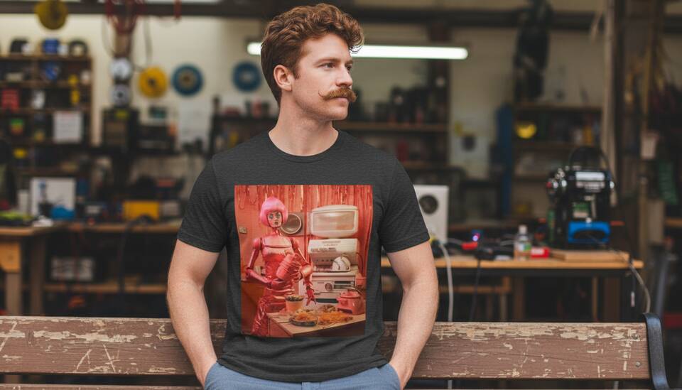 Model Wearing Shirt