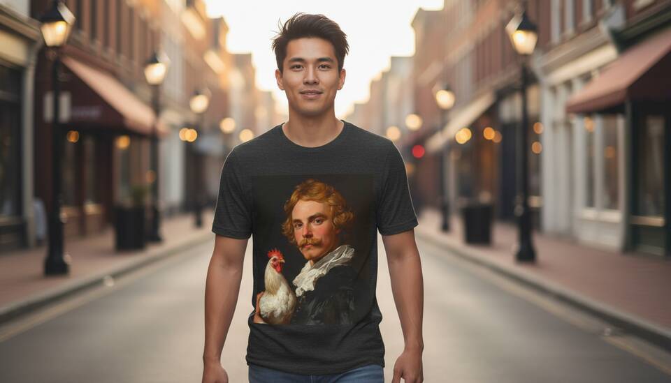 Model Wearing Shirt