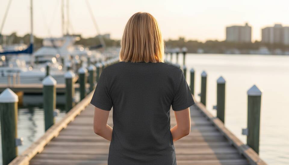 Model Wearing Shirt